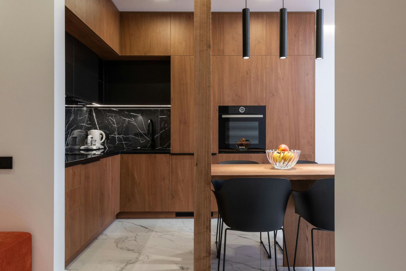Lovely marble tiled floor in a modern Swansea apartment.